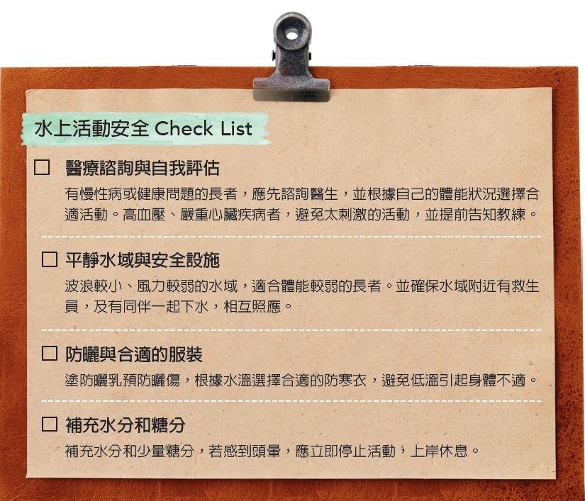 水上活動安全Check List